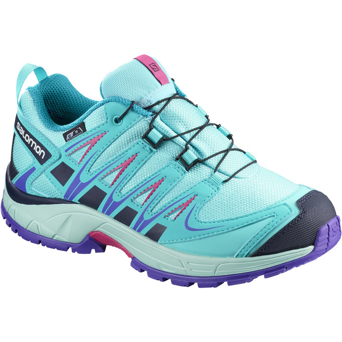 Zapatillas Trail Running Salomon Niños Turquesa - Salomon Argentina XA PRO 3D CSWP K ,978403-FWR